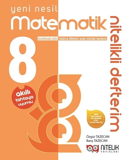 Nitelik 8. Sınıf Matematik Nitelikli Defterim Nitelik Yayınları