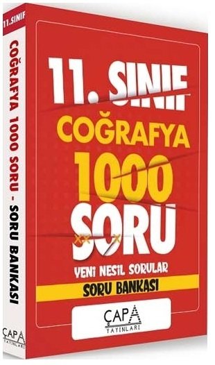 Çapa 11. Sınıf Coğrafya Soru Bankası 1000 Soru Çapa Yayınları