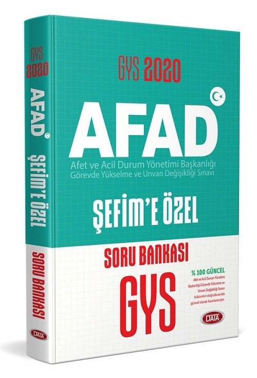 Data 2020 GYS AFAD Şefime Özel Soru Bankası Görevde Yükselme Data Yayınları