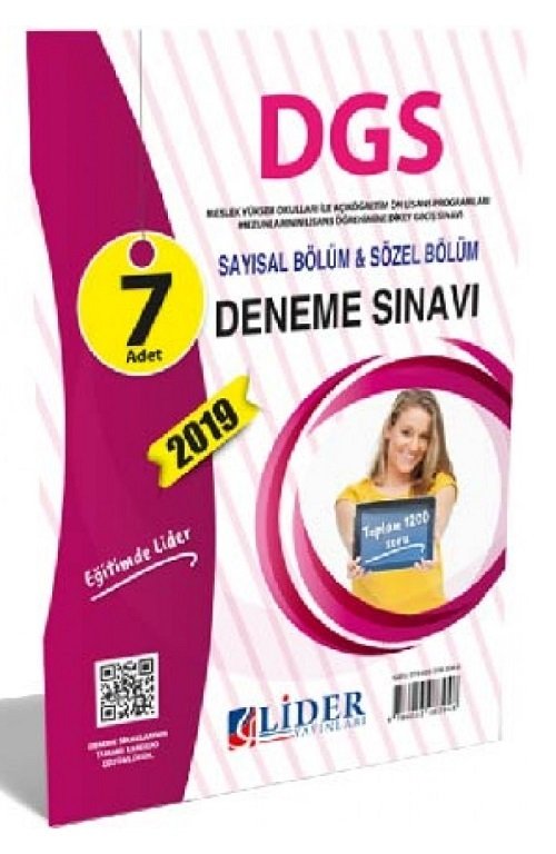 Lider 2019 DGS 7 Deneme Sınavı Lider Yayınları