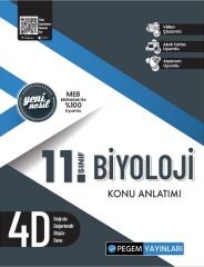 Pegem 11. Sınıf Biyoloji 4D Konu Anlatımı Pegem Akademi Yayınları