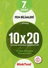 Blok Test 7. Sınıf 1. Dönem Fen Bilimleri 10x20 Deneme Blok Test Yayınları