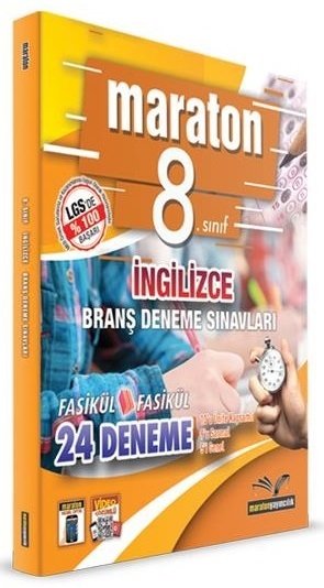 Maraton 8. Sınıf İngilizce Fasikül Fasikül 24 Deneme Maraton Yayınları