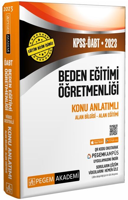 Pegem 2023 ÖABT Beden Eğitimi Öğretmenliği Konu Anlatımlı Pegem Akademi Yayınları