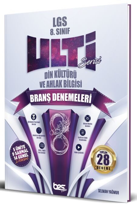 Bes Yayınları 8. Sınıf LGS Din Kültürü ve Ahlak Bilgisi Ulti 28 Deneme Bes Yayınları