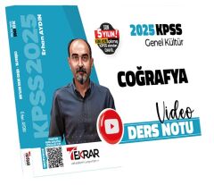 Tekrar Akademi 2025 KPSS Coğrafya Video Ders Notu - Erhan Aydın Tekrar Akademi Yayınları