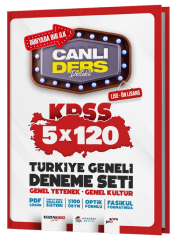 Akademi Denizi KPSS Lise Ortaöğretim Ön Lisans Türkiye Geneli 5x120 Deneme PDF Çözümlü Akademi Denizi