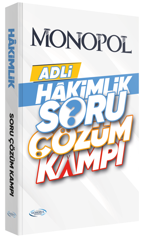 Monopol Adli Hakimlik Soru Çözüm Kampı Monopol Yayınları