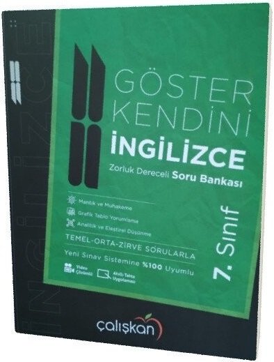 Çalışkan 7. Sınıf İngilizce Göster Kendini Soru Bankası Çalışkan Yayınları