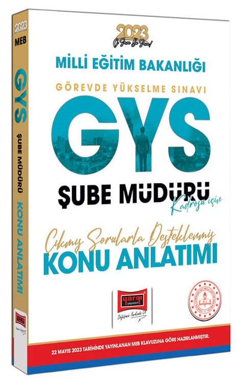 Yargı 2023 GYS MEB Milli Eğitim Bakanlığı Şube Müdürü Konu Anlatımı Görevde Yükselme Yargı Yayınları