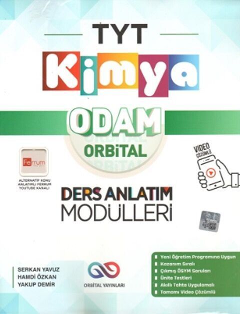 Orbital YKS TYT Kimya Odam Orbital Ders Anlatım Modülleri Orbital Yayınları