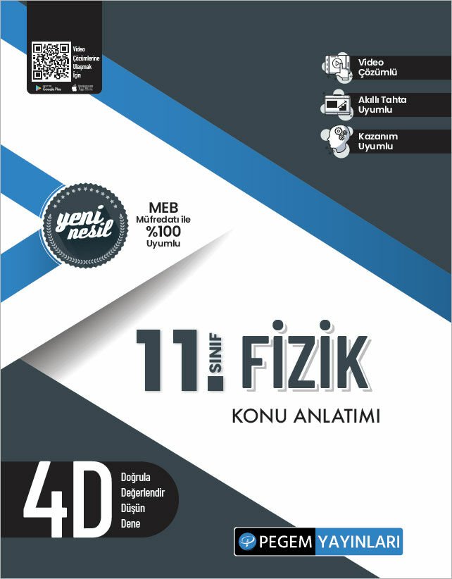 Pegem 11. Sınıf Fizik 4D Konu Anlatımı Pegem Akademi Yayınları