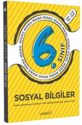 Çalışkan 6. Sınıf Sosyal Bilgiler Mikro Defter Çalışkan Yayınları