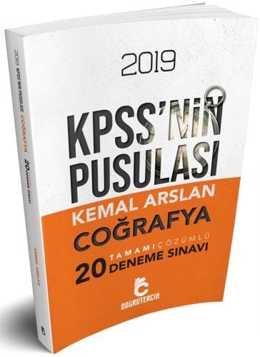 SÜPER FİYAT - Doğru Tercih 2019 KPSS nin Pusulası Coğrafya 20 Deneme Çözümlü Kemal Arslan Doğru Tercih Yayınları