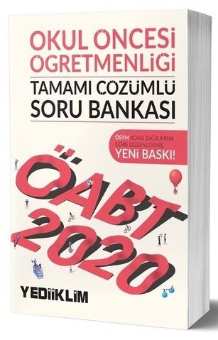 Yediiklim 2020 ÖABT Okul Öncesi Öğretmenliği Soru Bankası Çözümlü Yediiklim Yayınları