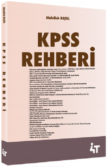 4T Yayınları KPSS Rehberi - Abdullah Başol 4T Yayınları