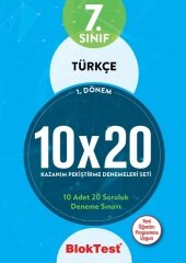 Blok Test 7. Sınıf 1. Dönem Türkçe 10x20 Deneme Blok Test Yayınları