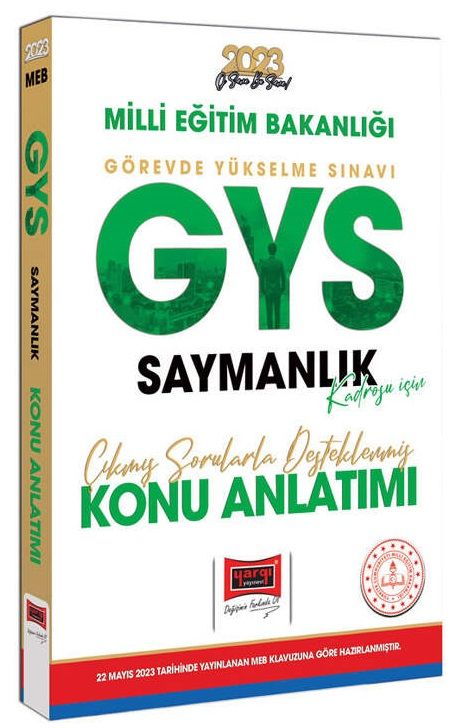 Yargı 2023 GYS MEB Milli Eğitim Bakanlığı Saymanlık Konu Anlatımı Görevde Yükselme Yargı Yayınları