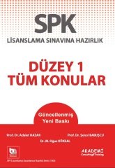 Akademi SPK Düzey-1 Tüm Konular Akademi Consulting Yayınları