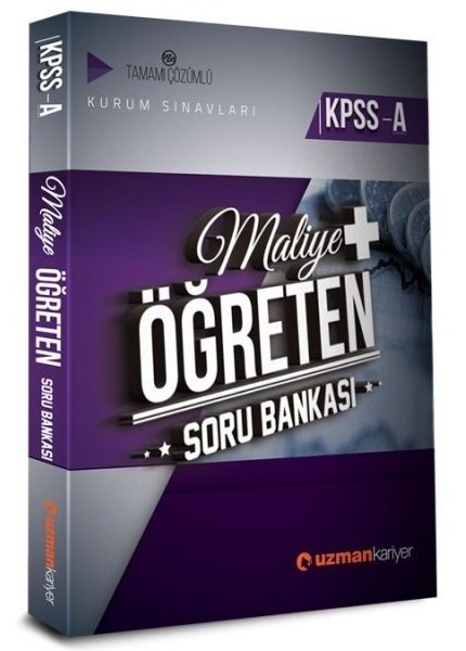 SÜPER FİYAT - Uzman Kariyer KPSS A Grubu Maliye Öğreten Soru Bankası Çözümlü Uzman Kariyer Yayınları