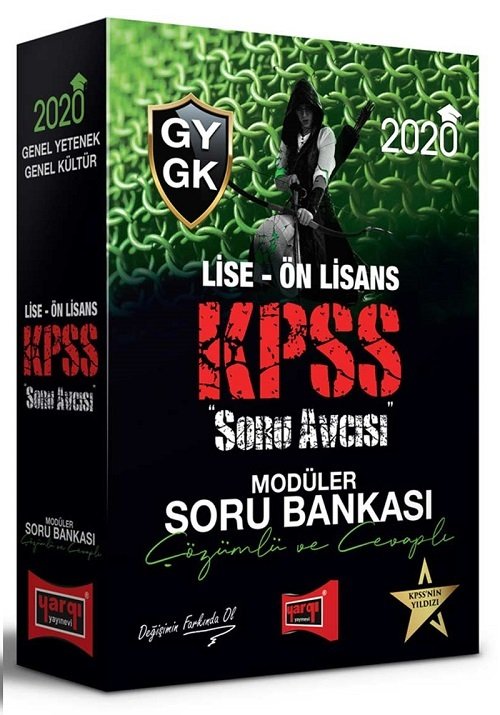 Yargı 2020 KPSS Lise Ön Lisans SORU AVCISI Çözümlü Modüler Set Yargı Yayınları