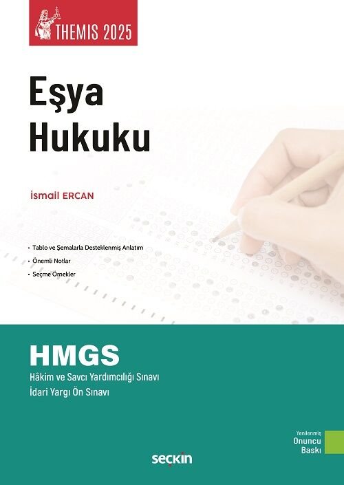 Seçkin 2025 THEMİS HMGS Eşya Hukuku Konu Kitabı 10. Baskı - İsmail Ercan Seçkin Yayınları