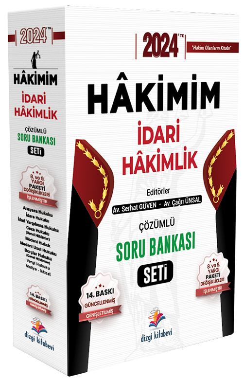 Dizgi Kitap 2024 Hakimim İdari Hakimlik Soru Bankası Seti 14. Baskı Dizgi Kitap