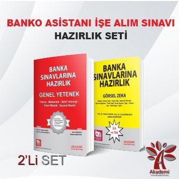 Akademi Banka Sınavlarına Hazırlık Mini 2 li Set Akademi Consulting Yayınları