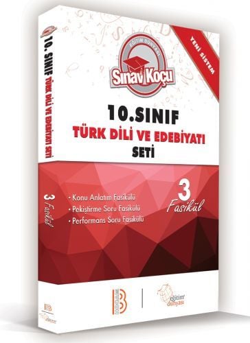 SÜPER FİYAT - Benim Hocam 10. Sınıf Türk Dili ve Edebiyatı Seti 3 Fasikül Sınav Koçu Benim Hocam Yayınları