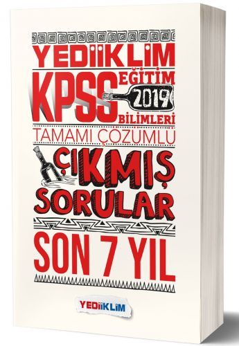 SÜPER FİYAT - Yediiklim 2019 KPSS Eğitim Bilimleri Çıkmış Sorular Son 7 Yıl Çözümlü Yediiklim Yayınları