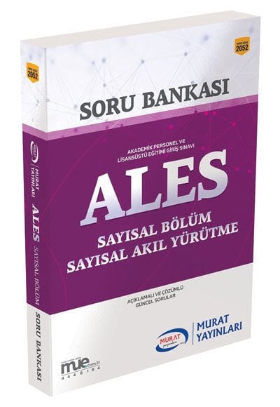 Murat ALES Sayısal Bölüm Soru Bankası Çözümlü Murat Yayınları