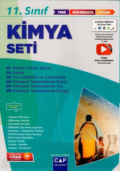 Çap Yayınları 11. Sınıf Kimya Seti Çap Yayınları