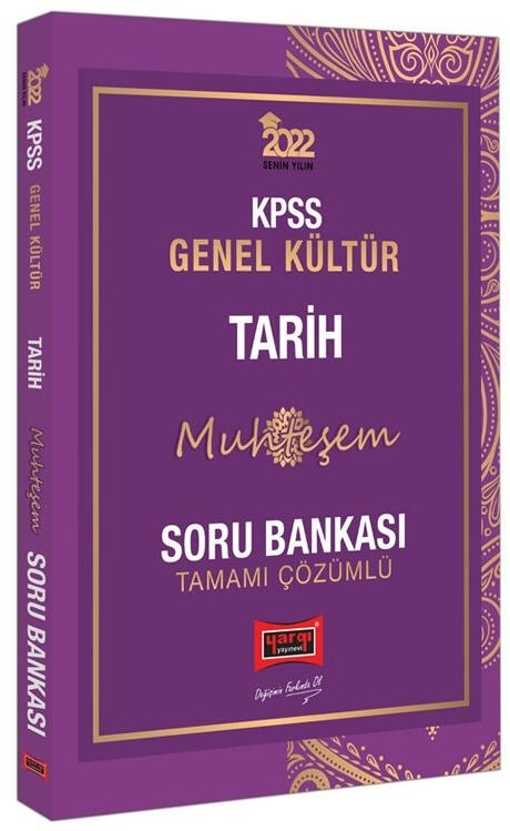 Yargı 2022 KPSS Tarih Muhteşem Soru Bankası Çözümlü Yargı Yayınları