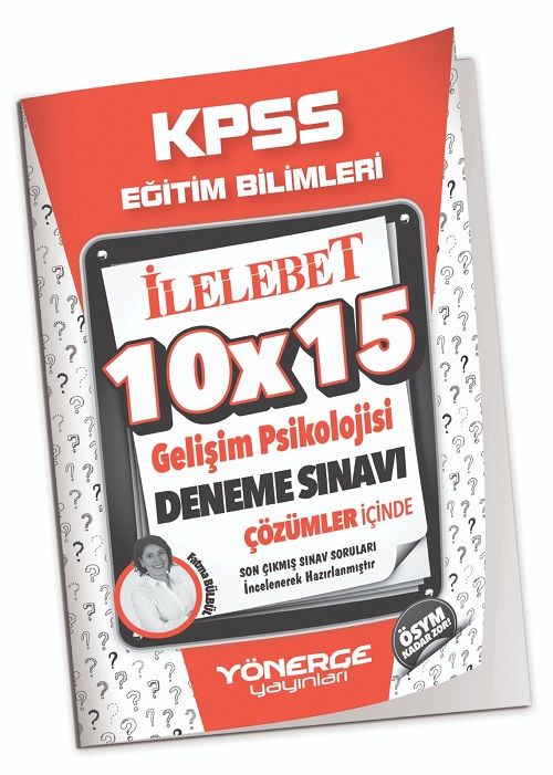 Yönerge KPSS Eğitim Bilimleri Gelişim Psikolojisi 10x15 Deneme Çözümlü Yönerge Yayınları