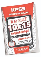 Yönerge KPSS Eğitim Bilimleri Gelişim Psikolojisi 10x15 Deneme Çözümlü Yönerge Yayınları