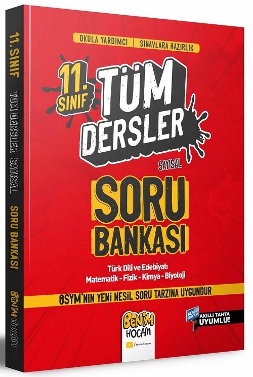 Benim Hocam 11. Sınıf Sayısal Tüm Dersler Soru Bankası Benim Hocam Yayınları