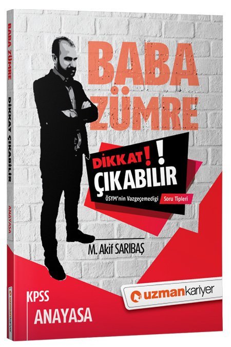 SÜPER FİYAT - Uzman Kariyer KPSS Anayasa Vatandaşlık Baba Zümre Dikkat Çıkabilir Soru Tipleri Uzman Kariyer Yayınları