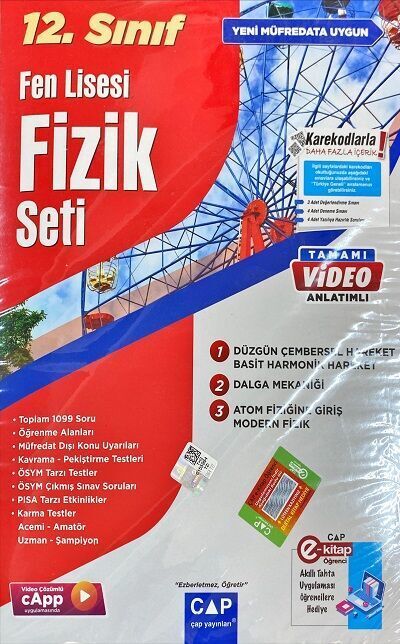 Çap Yayınları 12. Sınıf Fen Lisesi Fizik Seti Çap Yayınları