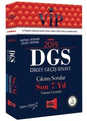 SÜPER FİYAT - Yargı 2019 DGS VIP Çıkmış Sorular Son 7 Yıl Çözümlü Yargı Yayınları