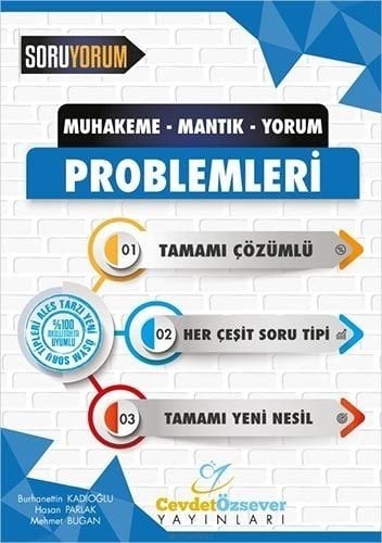 Cevdet Özsever Muhakeme Mantık Yorum Problemleri Çözümlü Cevdet Özsever Yayınları