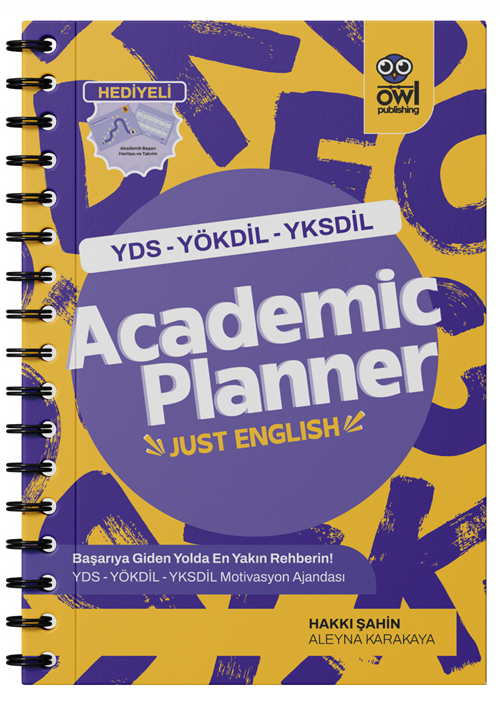 Owl Publishing YDS YÖKDİL YKSDİL Academic Planner Just English Motivasyon Ajandası - Hakkı Şahin Owl Publishing