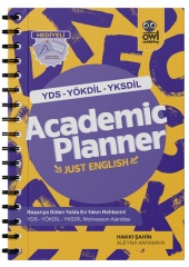 Owl Publishing YDS YÖKDİL YKSDİL Academic Planner Just English Motivasyon Ajandası - Hakkı Şahin Owl Publishing