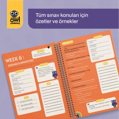 Owl Publishing YDS YÖKDİL YKSDİL Academic Planner Just English Motivasyon Ajandası - Hakkı Şahin Owl Publishing