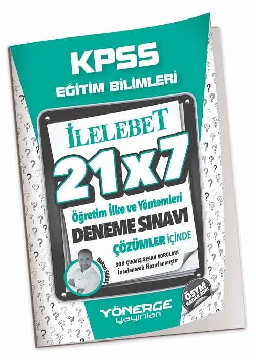 Yönerge KPSS Eğitim Bilimleri Öğretim İlke ve Yöntemleri 21x7 Deneme Çözümlü Yönerge Yayınları