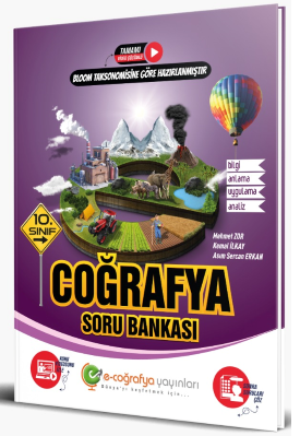 E-Coğrafya 10. Sınıf Coğrafya Soru Bankası Video Çözümlü E-Coğrafya Yayınları