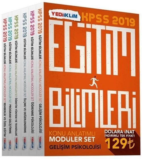 SÜPER FİYAT - Yediiklim 2019 KPSS Eğitim Bilimleri Konu Anlatımlı Modüler Set Yediiklim Yayınları