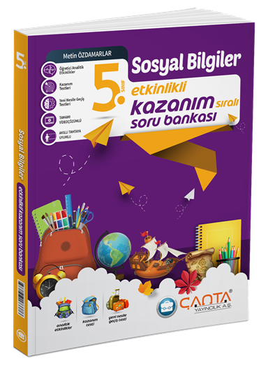 Çanta 5. Sınıf Sosyal Bilgiler Etkinlikli Kazanım Soru Bankası Çanta Yayınları