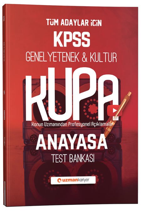 SÜPER FİYAT - Uzman Kariyer KPSS Anayasa Vatandaşlık Kupa Test Bankası Yaprak Test Uzman Kariyer Yayınları