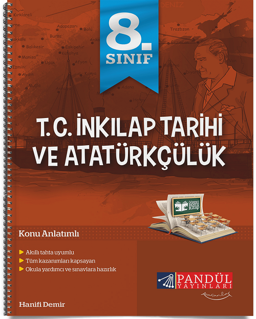 Pandül 8. Sınıf TC İnkılap Tarihi ve Atatürkçülük Konu Anlatımlı Defteri Pandül Yayınları