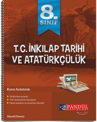 Pandül 8. Sınıf TC İnkılap Tarihi ve Atatürkçülük Konu Anlatımlı Defteri Pandül Yayınları